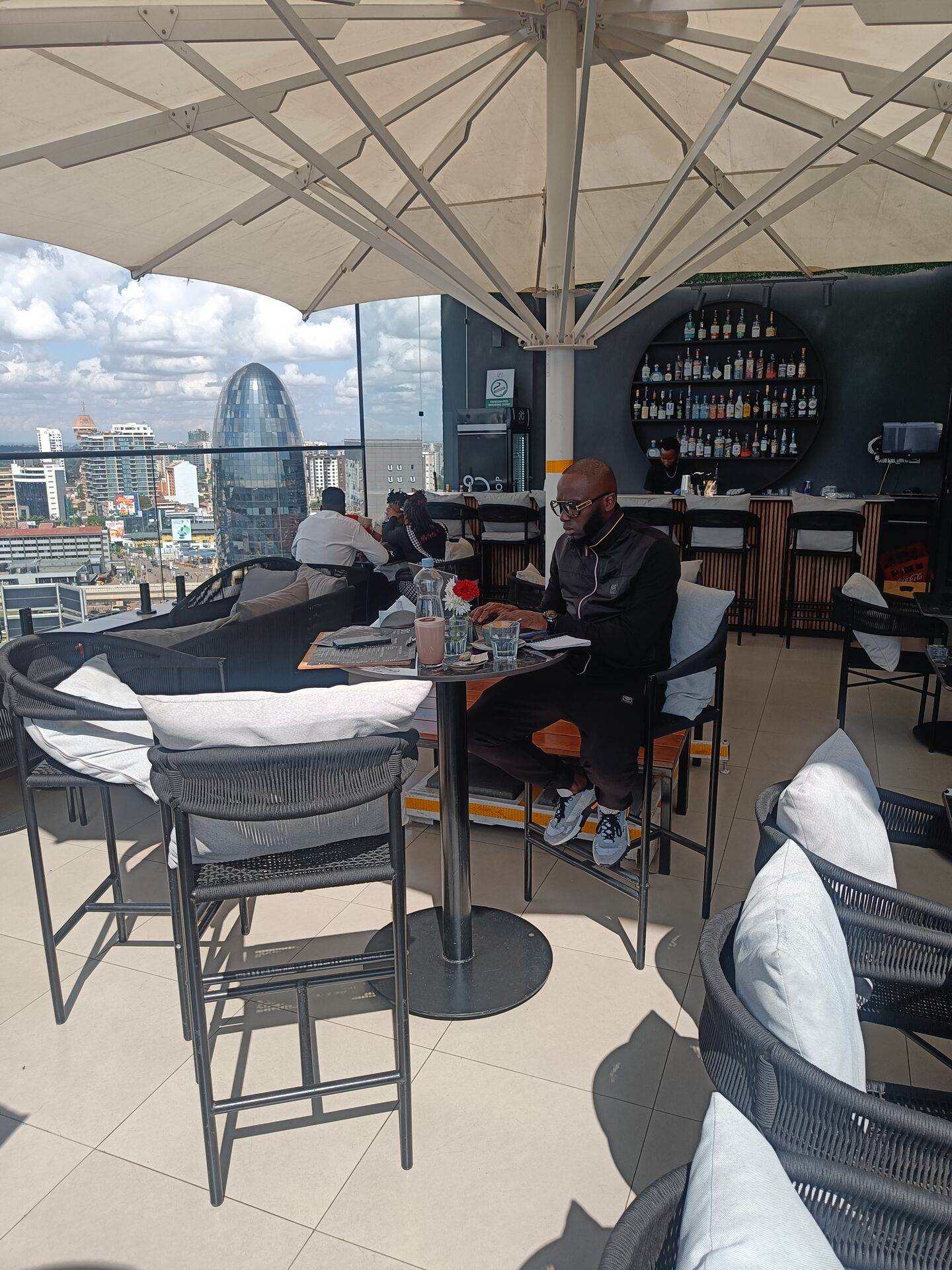 Nairobi rooftop business meeting